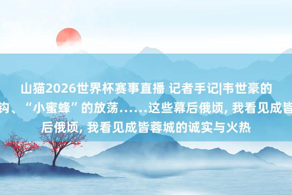 山猫2026世界杯赛事直播 记者手记|韦世豪的革新、费利佩的倒钩、“小蜜蜂”的放荡……这些幕后俄顷, 我看见成皆蓉城的诚实与火热