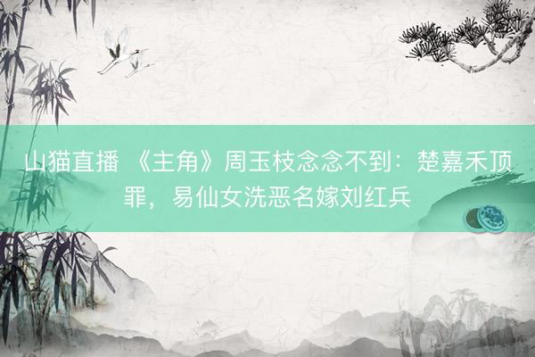 山猫直播 《主角》周玉枝念念不到:楚嘉禾顶罪,易仙女洗恶名嫁刘红兵